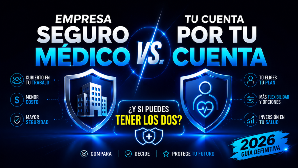 Comparación entre el seguro médico de empresa y el seguro contratado por cuenta propia
